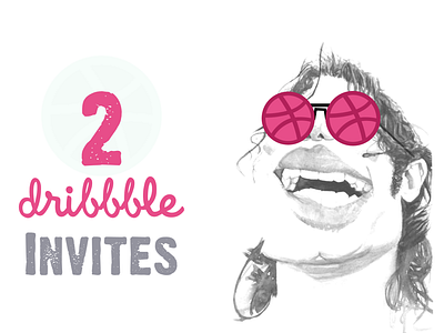 Dribbble Invite dribbble gif giveaway graphics illustration invite mobile portfolio profile web