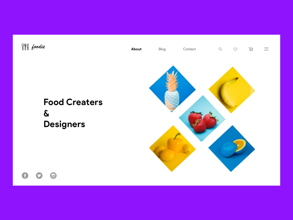 Food Design Company by Kalaivanan CS on Dribbble