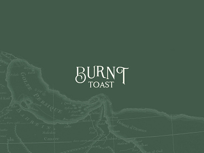 Burnt Toast Logo branding breakfast brunch café kuwait logo logo design logotype toast typography