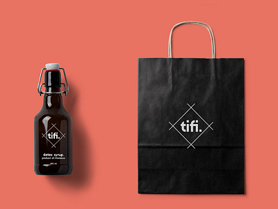 Tifi Branding bottle branding logo packaging paper bag tifi