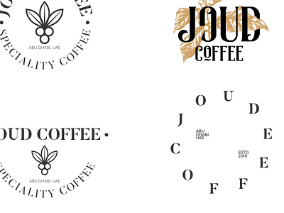 Café Logo Options abu dhabi café coffee icon logo typography uae