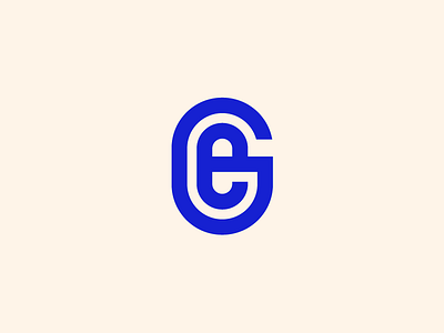 G+E Monogram badge monogram typography