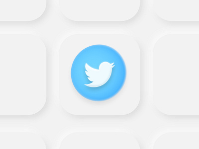 Big Sur Twitter 3d big sur blender design icon logo mac os mac os icon mac osx minimal neumorphic neumorphism photoshop twitter ui