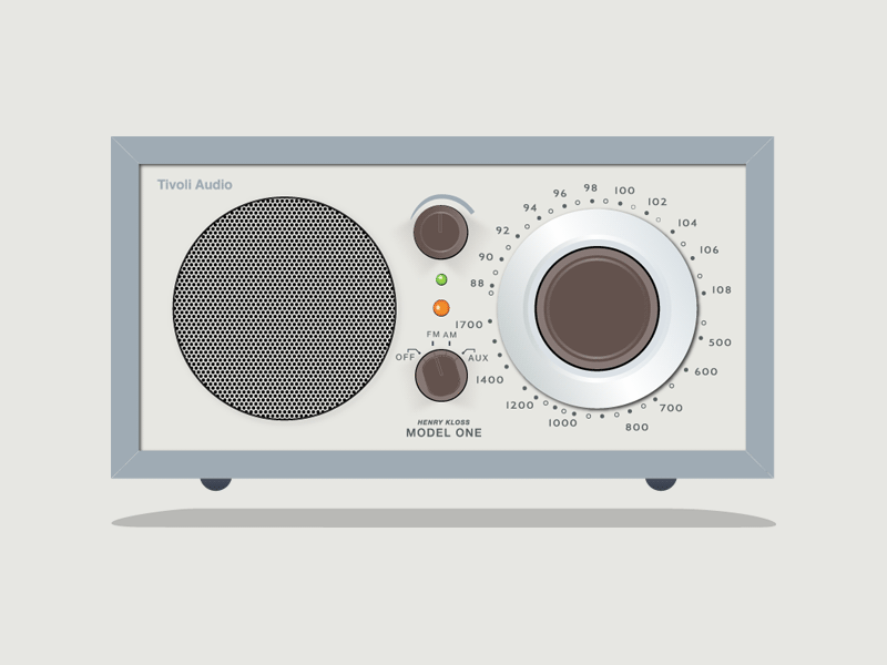 Tivoli Audio gif illustration product design