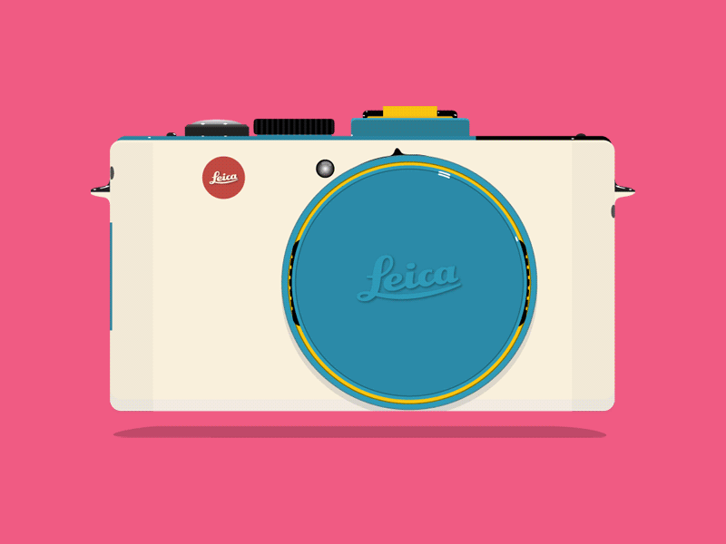 Leica gif illustration product design