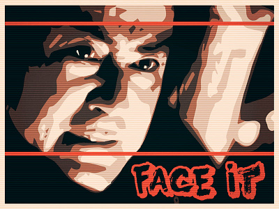 The Face face illustrator samoerai