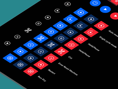 Complex solution for high-volume production machines dark ui icons redesign sketch telerikj touchscreen ui ux