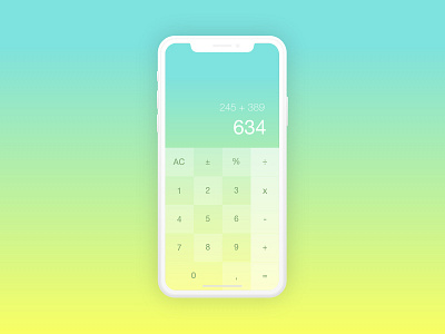 DailyUI #004 - Calculator