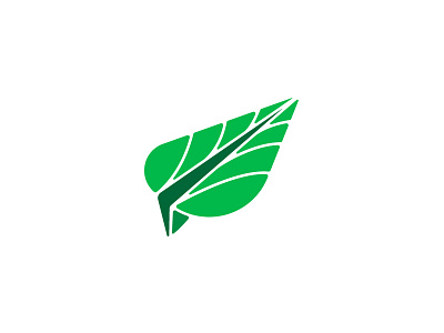 Leaf. leaf logo nature paper plane