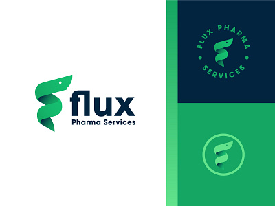 Flux f flux logo medic medicine pharma pharmacology snake