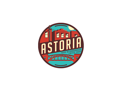 Astoria coffee logo mark new york