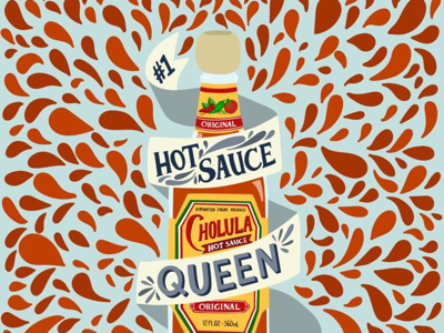 Hot Sauce Queen adobe design digital art graphic design illustration vector