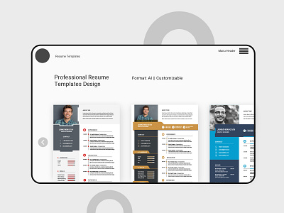 Corporate Resume Template Design corporate resume cv design cv resume interview job application professional resume profile resume design resume template yellow blue