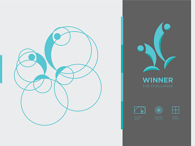 Winner brand clean creative design golden ratio graphic design illustration logo minimalist unique logo