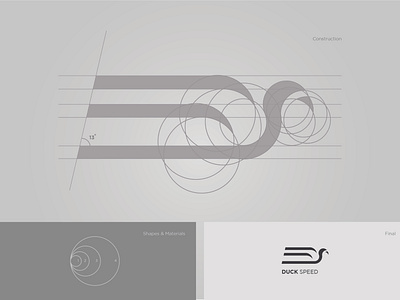 Speed Duck brand clean creative design golden ratio illustration logo design minimalist design typography vector