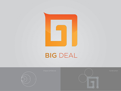Big Deal brand clean company creative golden ratio logo logo design logo design concept modern typography