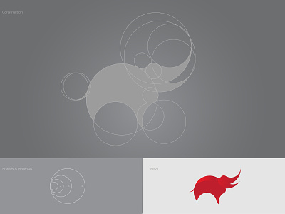 Golden Ratio Logo Practice brand clean company creative design elephant logo golden ratio logo logo design modern typography vector