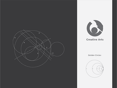 Creative Arts brand branding clean company creative creative design design golden ratio graphic design icon illustration illustrator logo logo design modern vector
