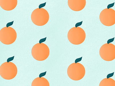 Oranges — pattern illustration digital illustration graphic design illustration oranges pattern procreate
