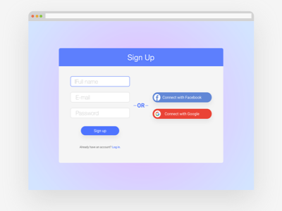 Sign Up form browser form signup ui web