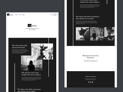 Nuntium Blog UI Design - About Page app app design blog blog design design figma ui ui design web web design