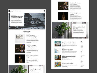 Blog Web App Design by Joeylene on Dribbble