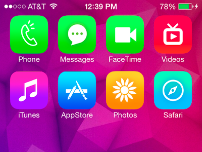 iOS 7 Icon Redesign (WIP)