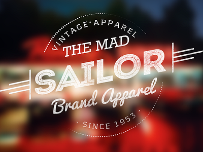 The Mad Sailor Vintage Typography aged cherry diner old retro typography vintage