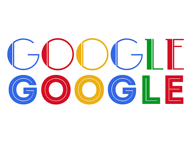 1950s Google Logo retro typography