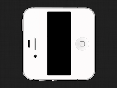 White iPhone 4S iCon