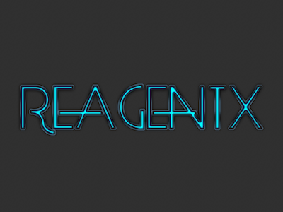 Reagent X Neon Text glow neon reagent text texture x