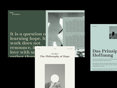 Layout : Hope in Politics art direction brand identity branding design editorial hero homepage layout minimal ui