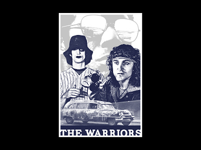 Warriors 1/1 layout poster poster art texture