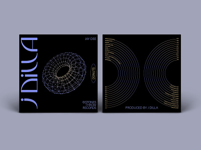 Reimagined JDilla Record design layout packaging record study type typogaphy