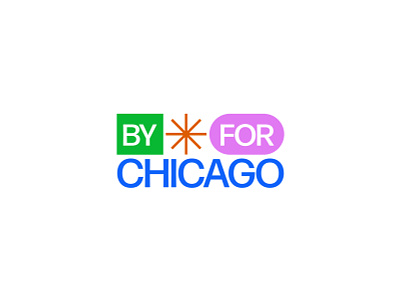 By Chicago For Chicago branding design logo study vector