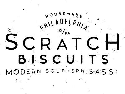 Scratch Biscuits - Modern Southern Sass bicuits grit logo restaurant southern type