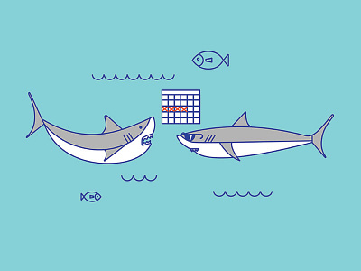 Shark week illustration ocean shark sharks sharkweek vector