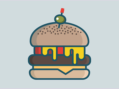 Burger 2.0 cheeseburger hamburger illustration vector