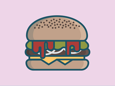 Burger 4.0 cheeseburger food hamburger illustration vector