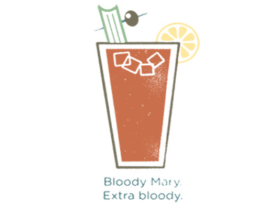 Bloody Mary illustration infographic