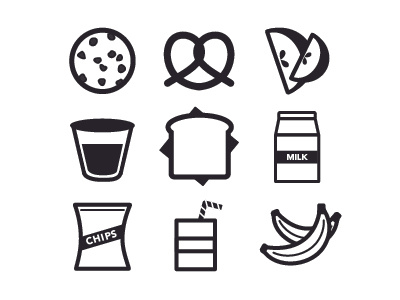 lunchbox icons icons illustration snacks