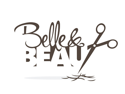 Belle & Beau corporate identity corporate logo hair dresser logo logo design