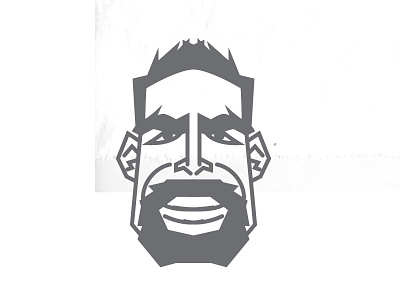 Mug Shots caricature face icon linear shape stylized