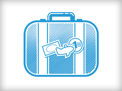 Heil Travel agent h icon logo luggage suitcase travel