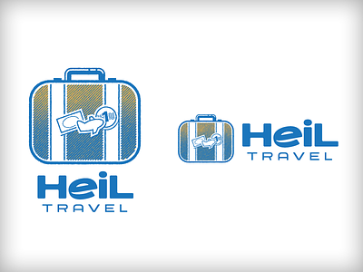 Heil Travel Logo h plane suitcase travel