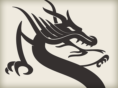 Dragon Logo animal custom type dragon monogram vector wip