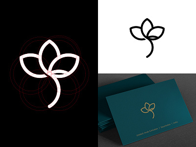 Flower Lotus brand cartoon cosmetics flowers logo mark natural plant signs symbol typography