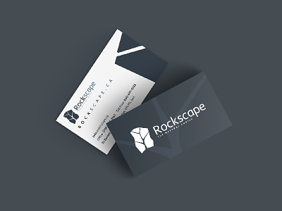 Rockscape business card design brand business card print print design
