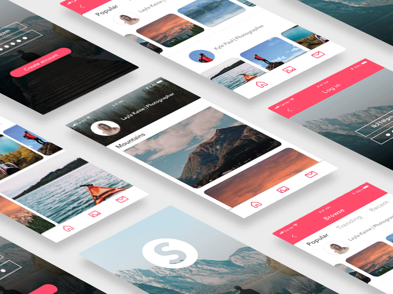 Scenery App by Liz Gat on Dribbble