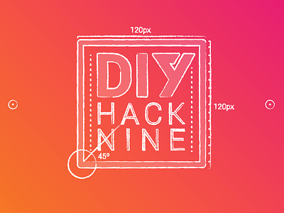 Hack Nine Concept 9 concept diy logo nine